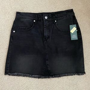 Black Jean Skirt, Size 8